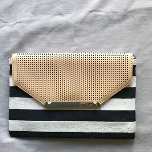 Stella &dot striped clutch.